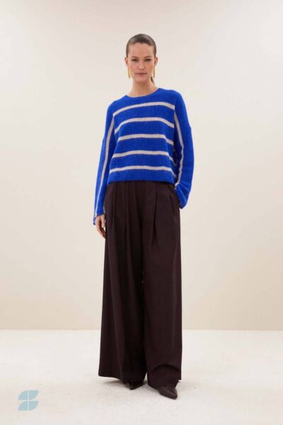 Vide stripe pullover off white By-Bar Amsterdam