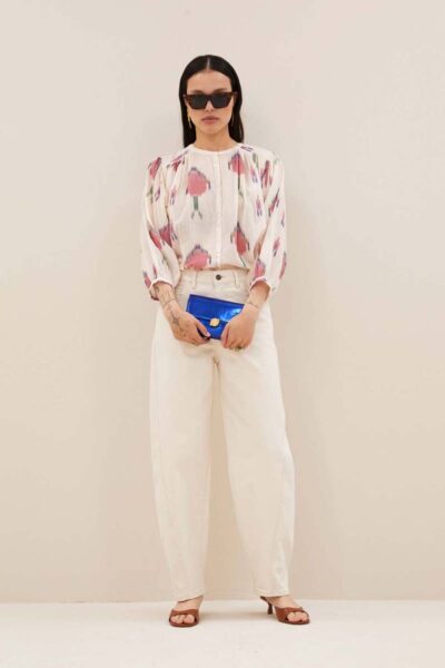 Becky ikat blouse spring By-Bar Amsterdam