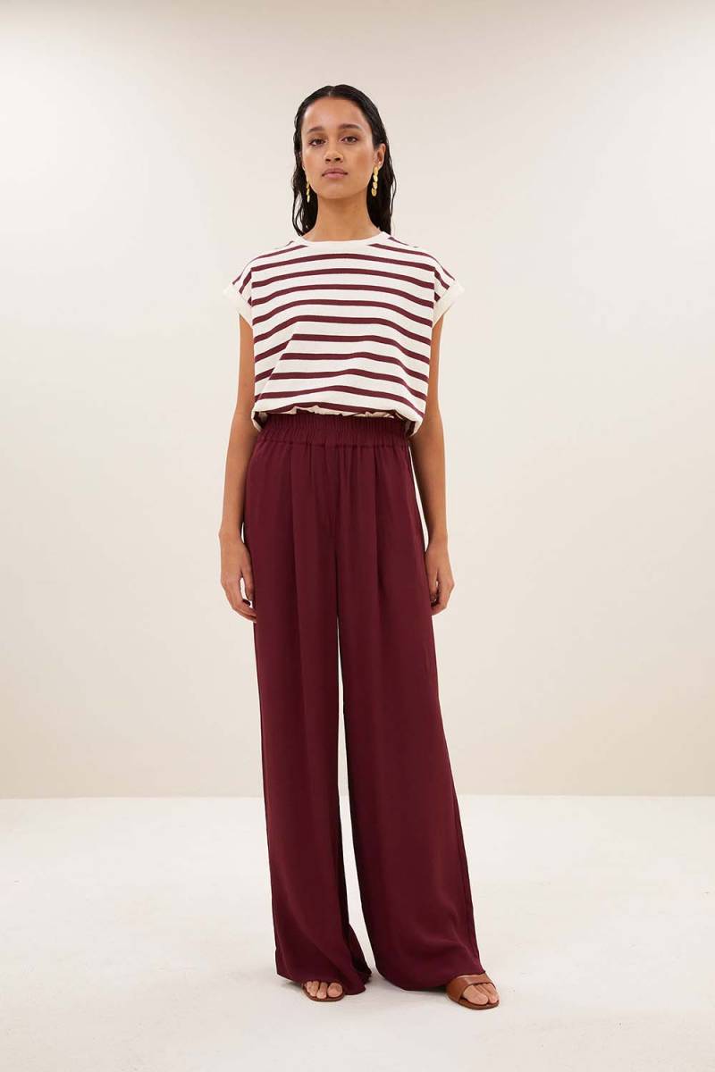 Tobi stripe top grain wine By-Bar Amsterdam - Afbeelding 3