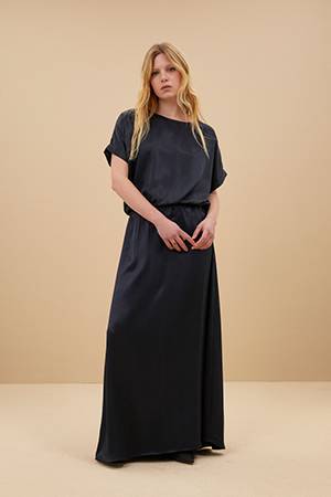 Metta skirt midnight By-Bar Amsterdam