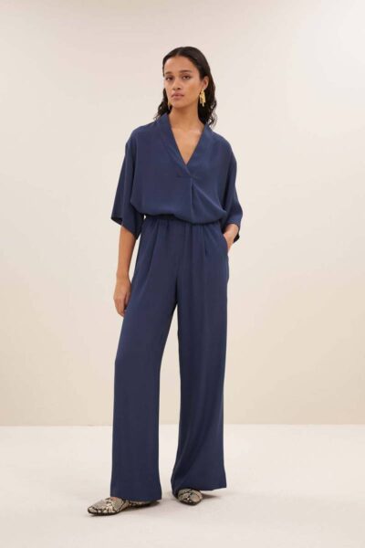 Benji viscose pants winter blue By-Bar Amsterdam