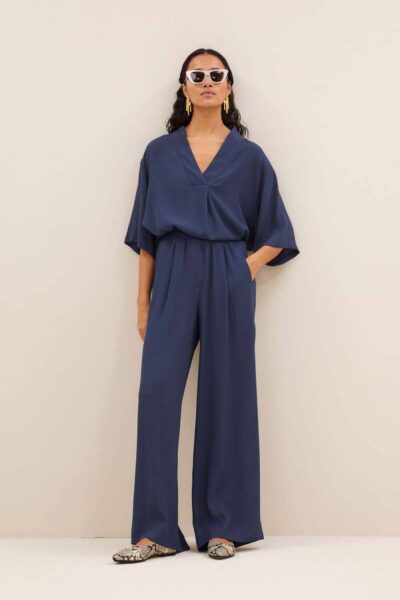 Benji viscose pants winter blue By-Bar Amsterdam