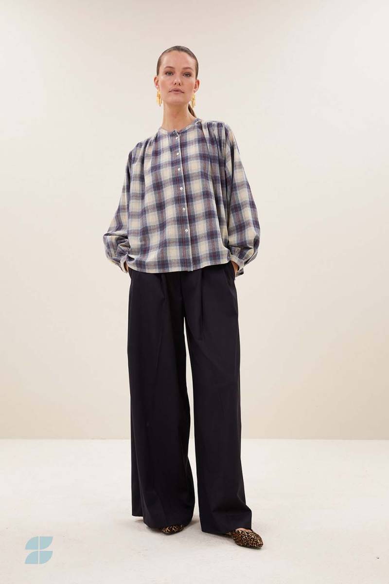 Nyka tokyo check blouse By-Bar Amsterdam - Afbeelding 3