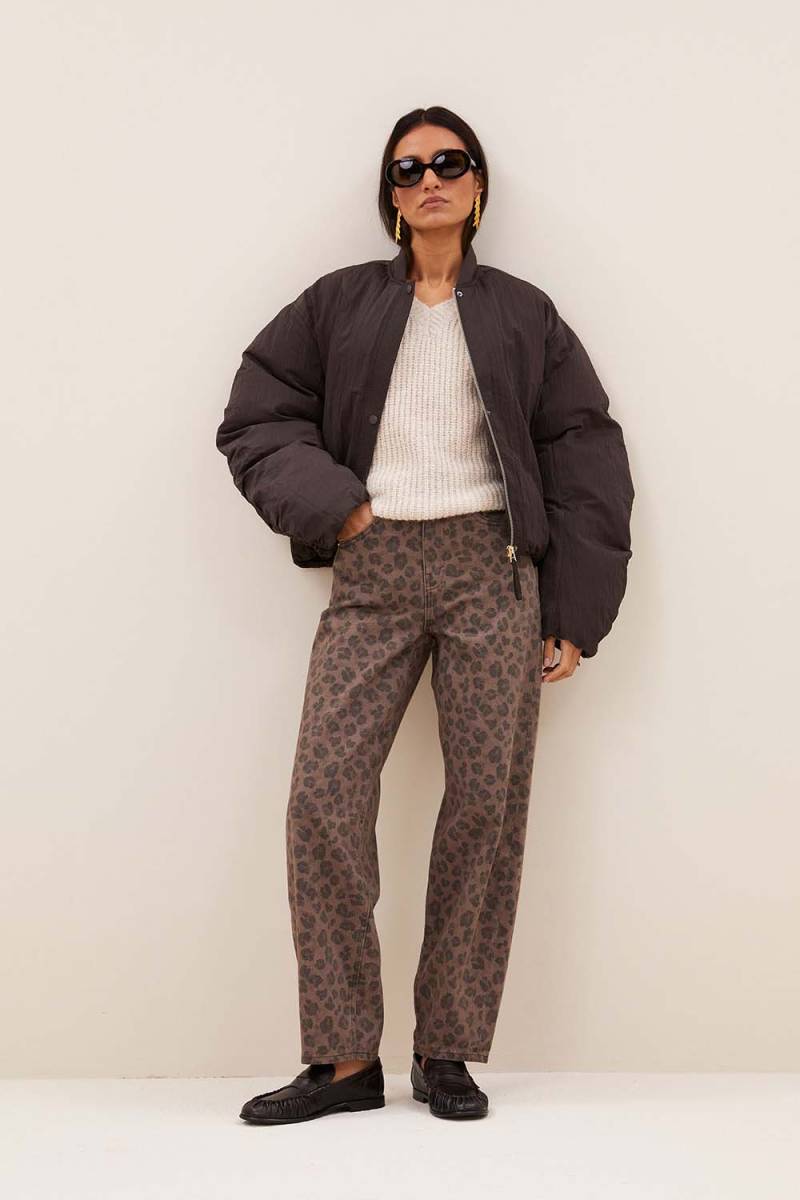 Bodie bomber jacket espresso By-Bar Amsterdam - Afbeelding 3