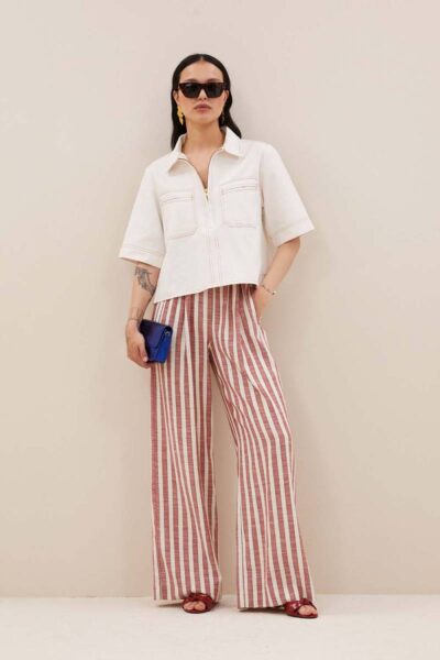 Philipe twill top cloud white By-Bar Amsterdam