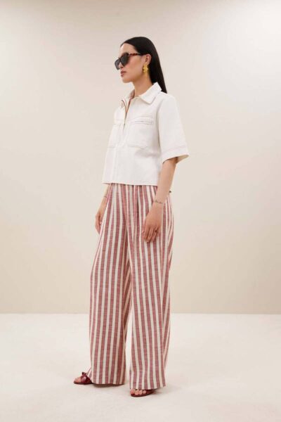 Philipe twill top cloud white By-Bar Amsterdam