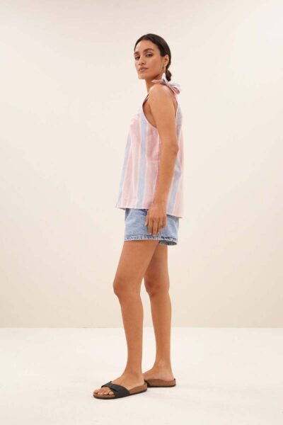 Mingo gloss stripe rainbow top By-Bar Amsterdam