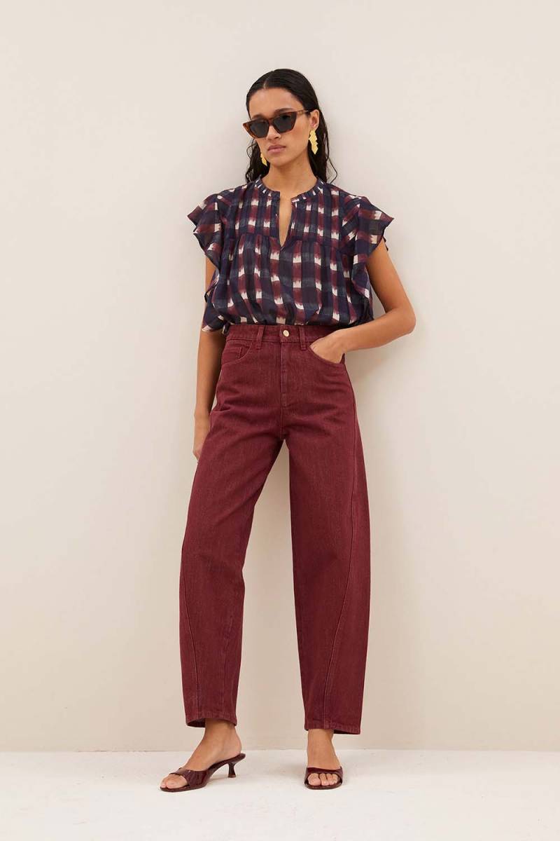 Begum wine jeans wine By-Bar Amsterdam - Afbeelding 2