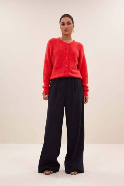 Meya cardigan lipstick By-Bar Amsterdam