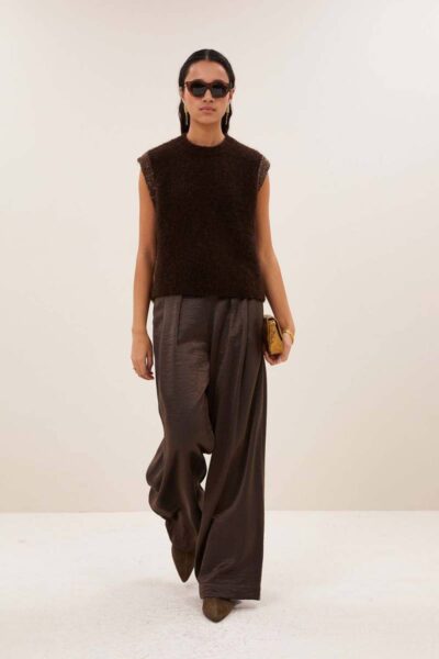 Lodi metallic pants bronze By-Bar Amsterdam