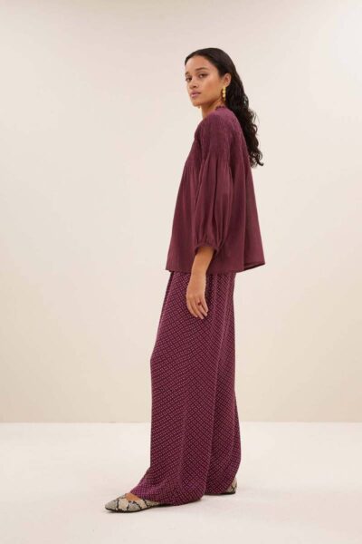 Lilly blouse pecan By-Bar Amsterdam