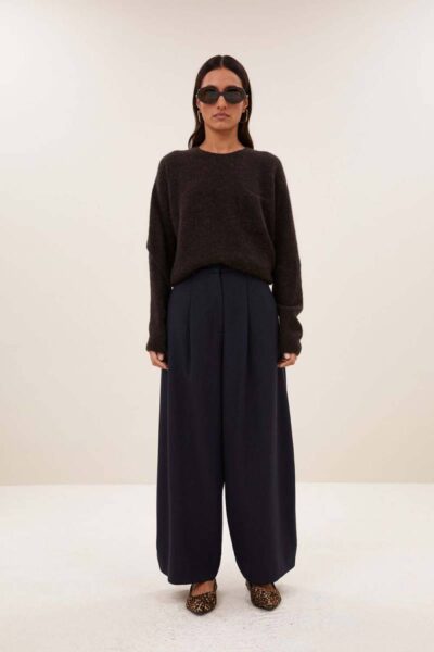 Polly pullover deep brown By-Bar Amsterdam