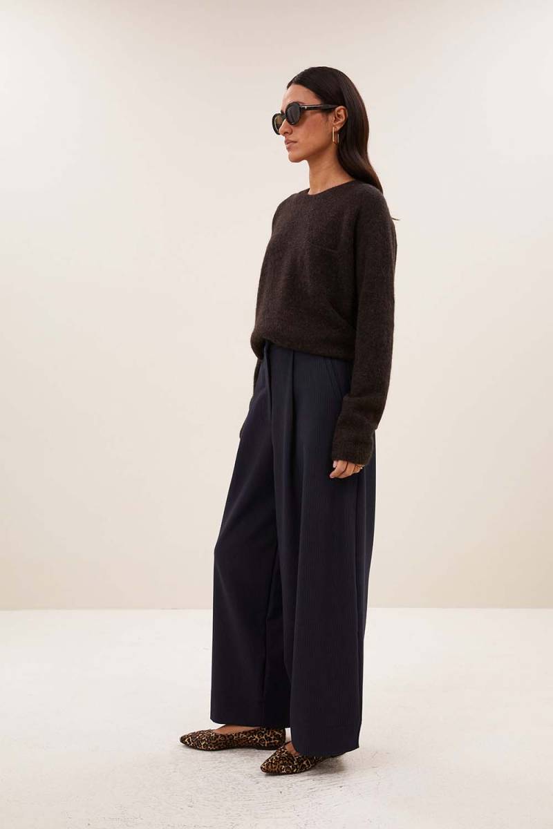 Polly pullover deep brown By-Bar Amsterdam - Afbeelding 3