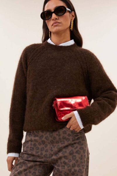 Falon pullover deep brown By-Bar Amsterdam