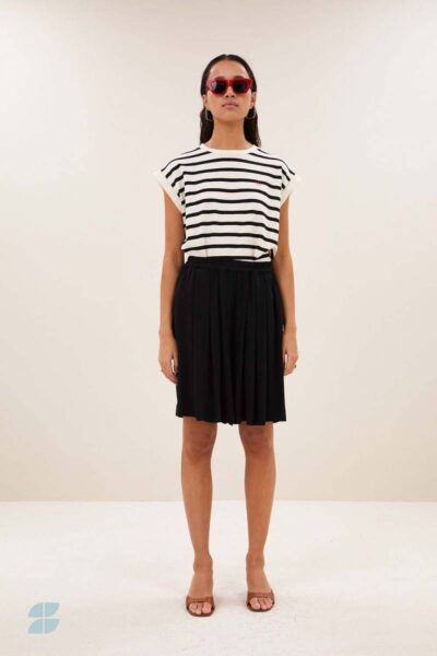 Tobi stripe logo top grain black By-Bar Amsterdam