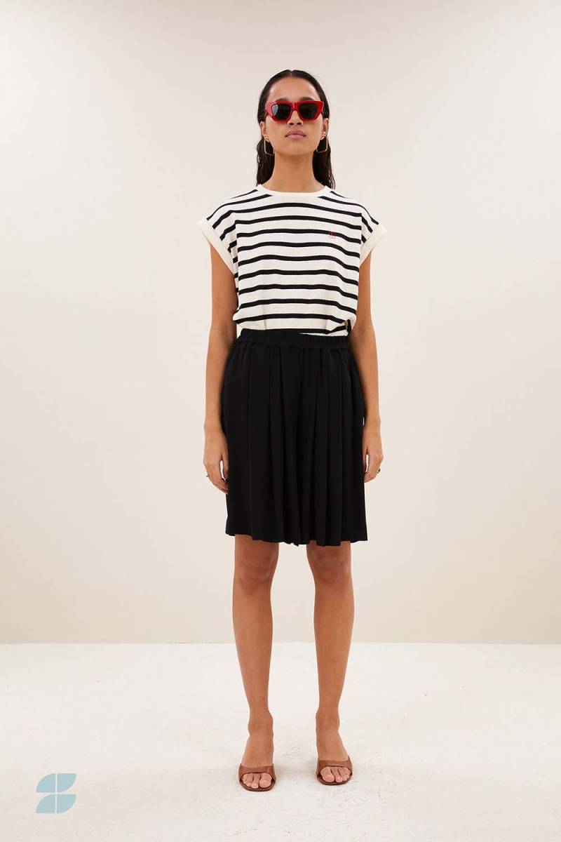 Tobi stripe logo top grain black By-Bar Amsterdam - Afbeelding 2