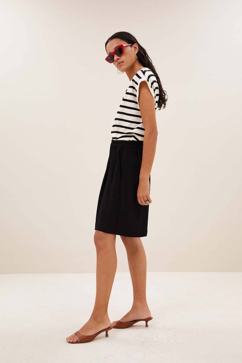 Tobi stripe logo top grain black By-Bar Amsterdam - Afbeelding 3