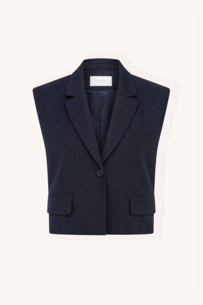 Bobi pinstripe gilet midnight By-Bar Amsterdam
