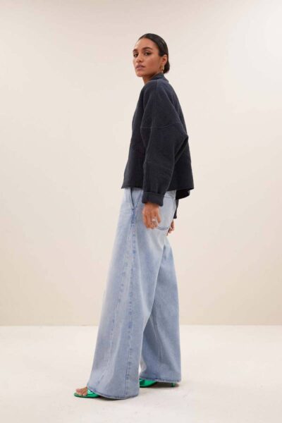 Flora jacket midnight By-Bar Amsterdam
