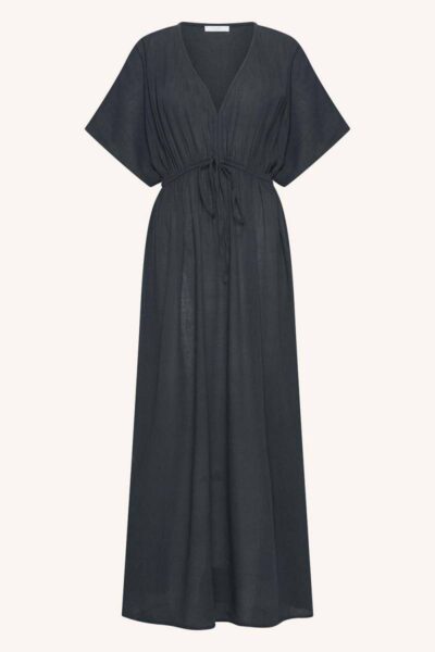 Long dress charcoal By-Bar Amsterdam
