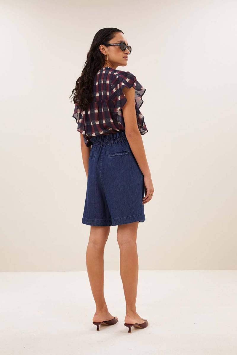 Danee ikat blouse wine By-Bar Amsterdam - Afbeelding 6