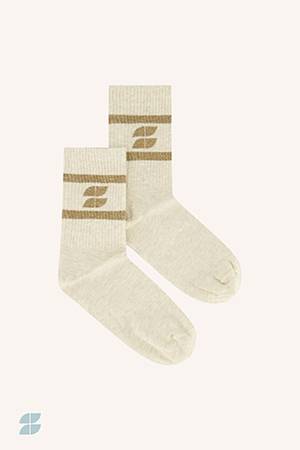 Logo sparkle socks gold By-Bar Amsterdam