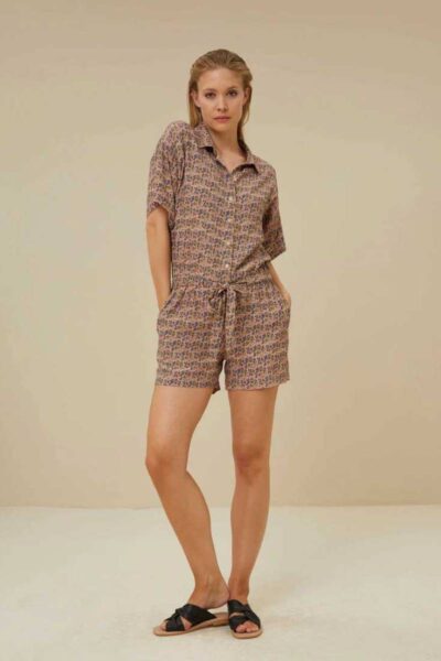 Mimi ashley shortsuit print By-Bar Amsterdam