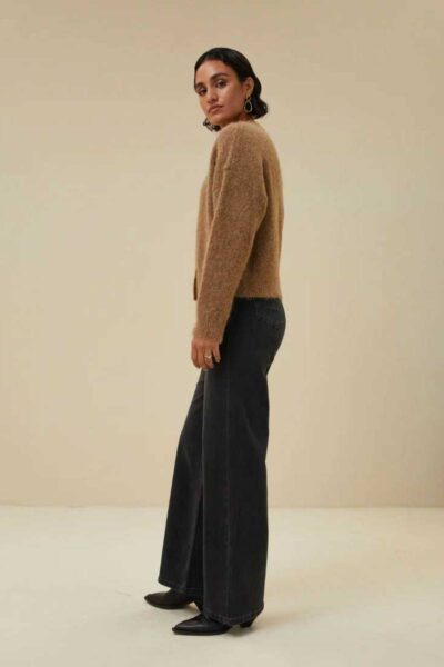 Riley eco cardigan camel By-Bar Amsterdam