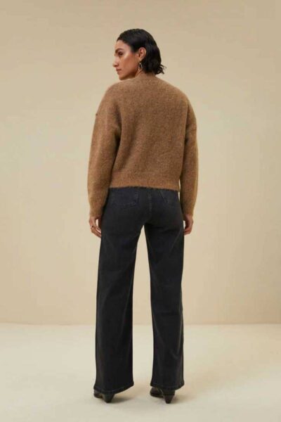 Riley eco cardigan camel By-Bar Amsterdam