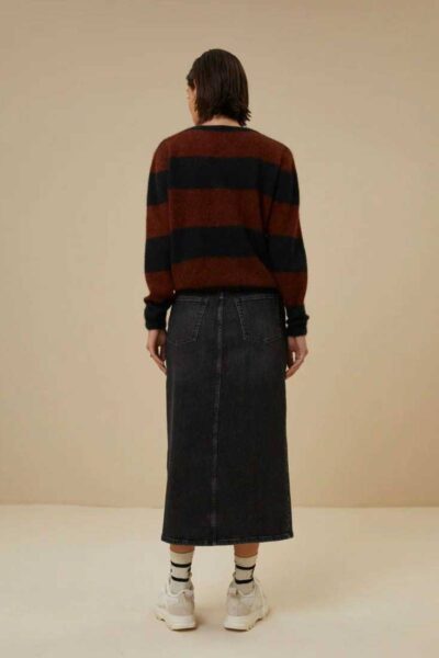 Sue denim skirt dark grey By-Bar Amsterdam