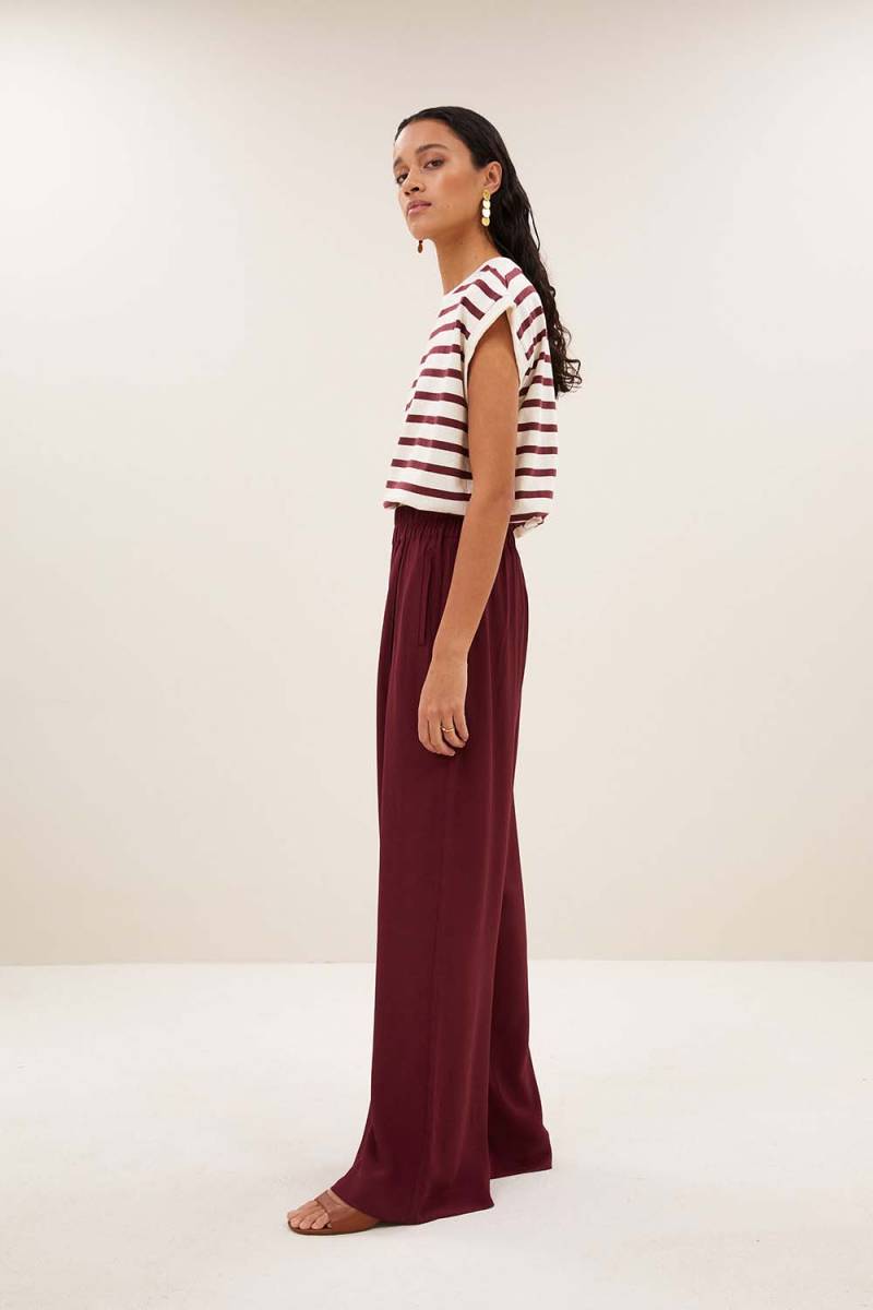 Tobi stripe top grain wine By-Bar Amsterdam - Afbeelding 4