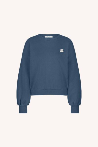 Bibi lucky curve sweater blue By-Bar Amsterdam