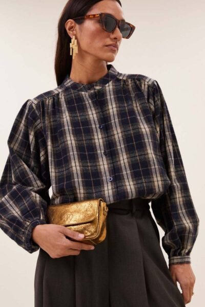 Jagger check blouse By-Bar Amsterdam