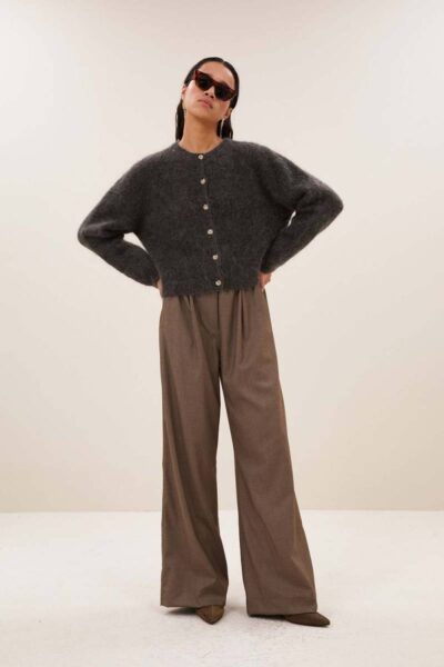 Benji melange pants biscuit melee By-Bar Amsterdam