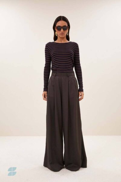 Basic ls rib top deep stripe By-Bar Amsterdam