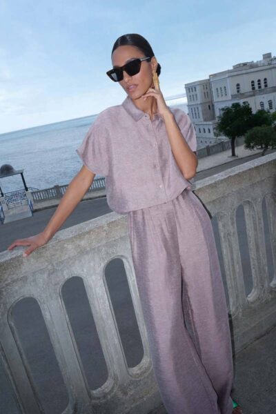 Barley gloss blouse mellow rose By-Bar Amsterdam