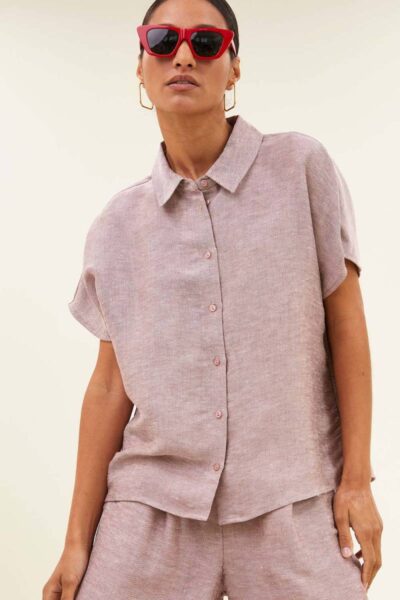 Barley gloss blouse mellow rose By-Bar Amsterdam