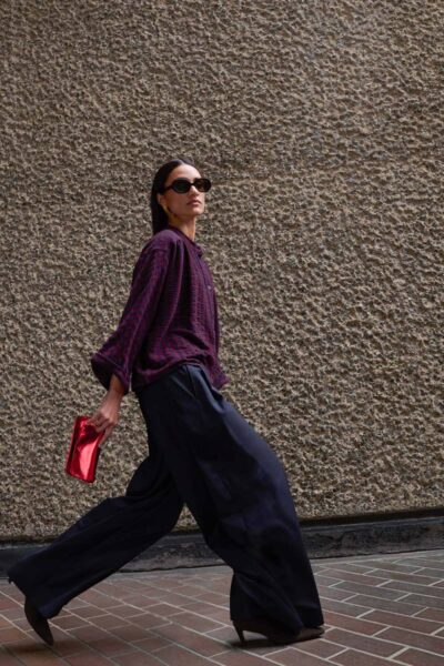 Sef solid pants dark navy By-Bar Amsterdam