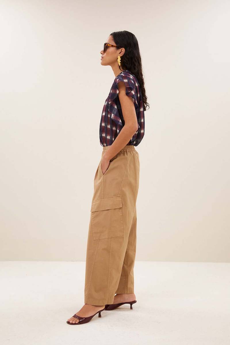 Matcha pants camel By-Bar Amsterdam - Afbeelding 3