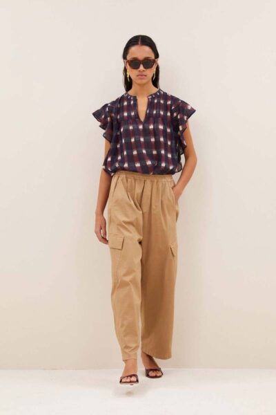 Matcha pants camel By-Bar Amsterdam