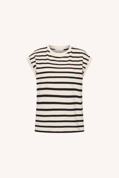 Tobi stripe logo top grain black By-Bar Amsterdam