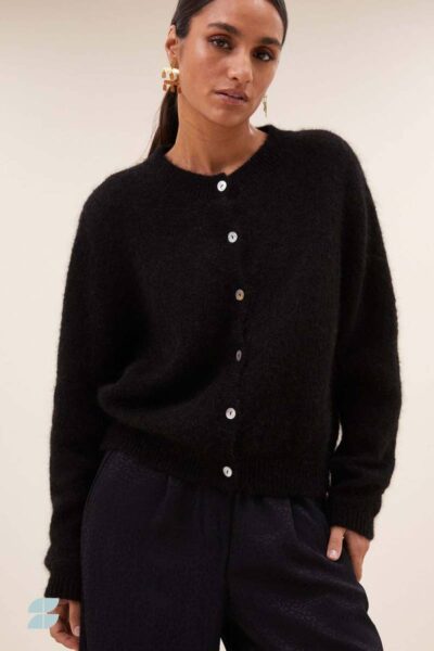 Cleo cardigan black By-Bar Amsterdam