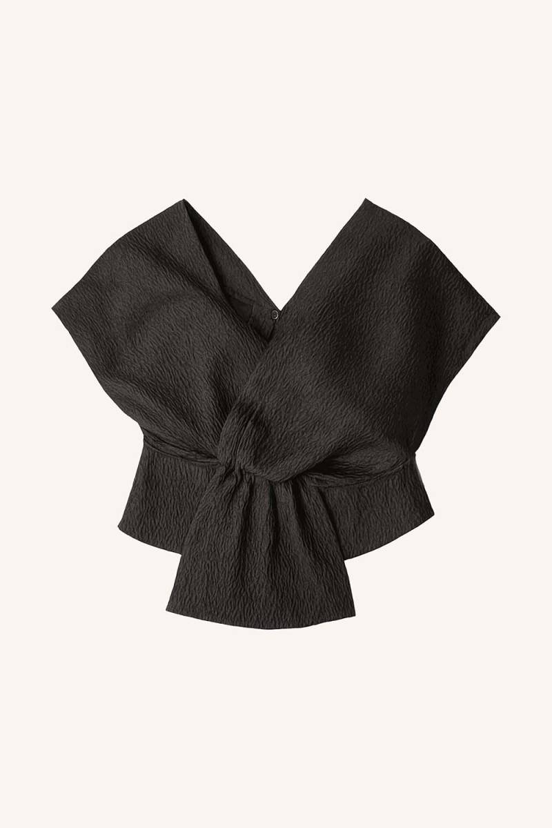 Simone bubble top jet black By-Bar Amsterdam - Afbeelding 5
