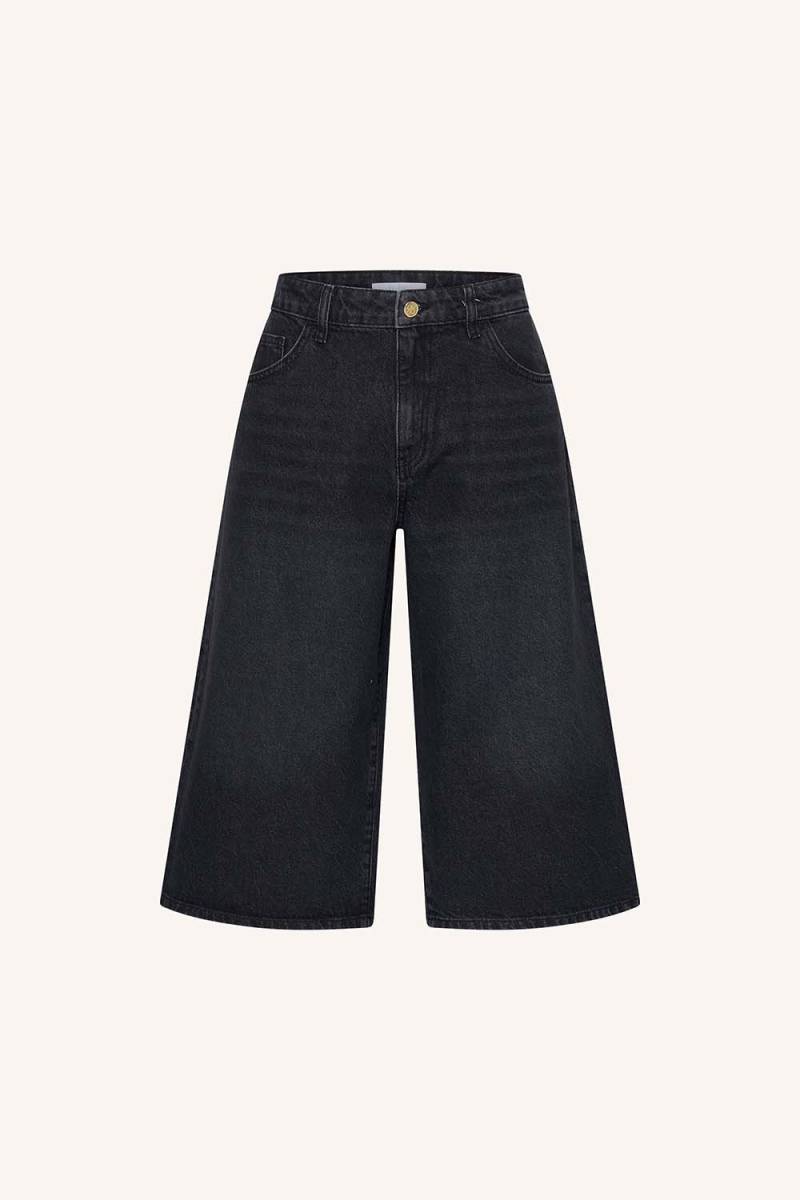 Noho long denim shorts jet black By-Bar Amsterdam - Afbeelding 5