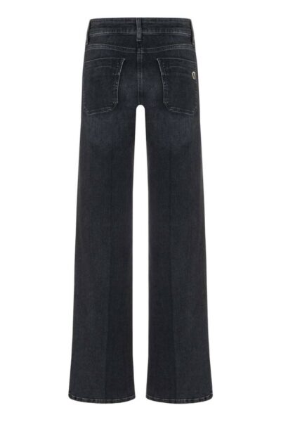 Tess wide leg sustainable black denim Cambio