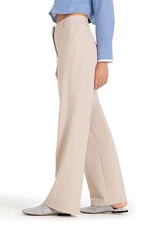 Amelie stretch microstructure greige Cambio