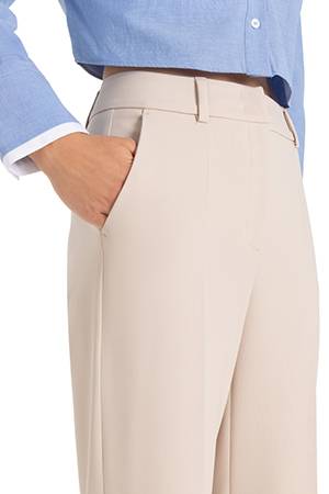 Amelie stretch microstructure greige Cambio