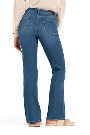 Paris flared medium contrast blue denim Cambio