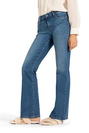 Paris flared medium contrast blue denim Cambio