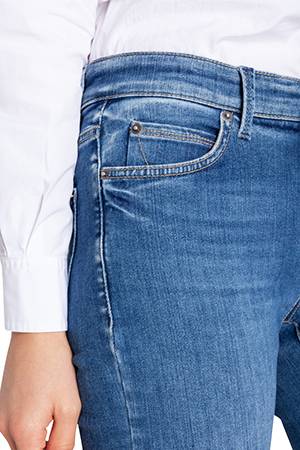 Paris flared medium contrast blue denim Cambio